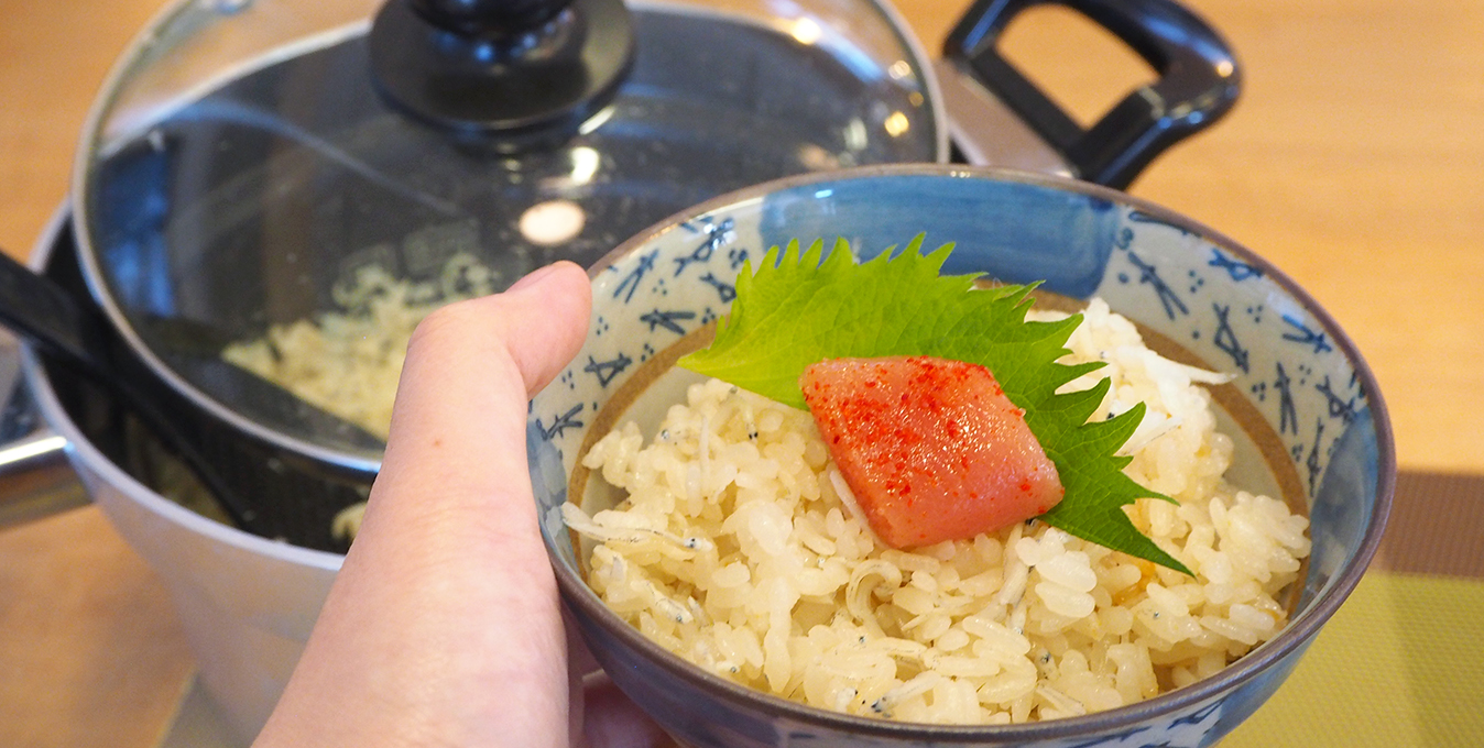 リンナイの炊飯鍋で直火ご飯が楽しめます