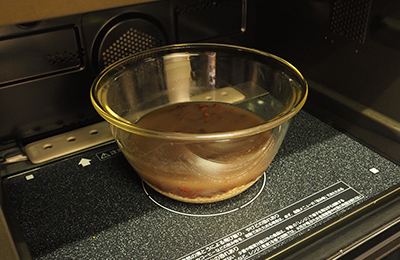 電子オーブンで作る赤飯とプリ照り焼き