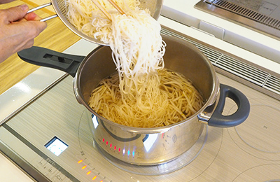 IHで作るアジアンにゅうめん