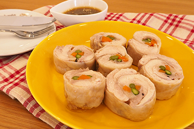 チキンロールの完成