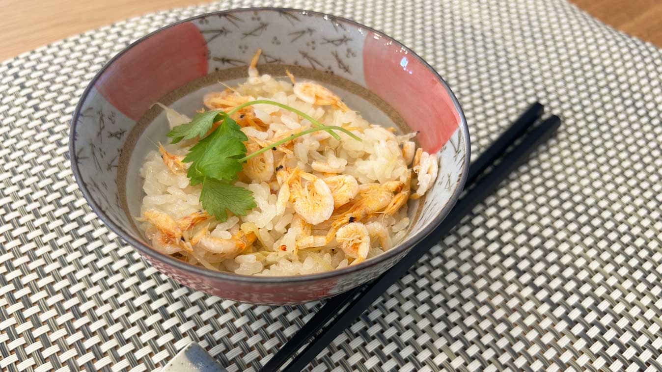 デリシアで桜エビの炊き込みご飯