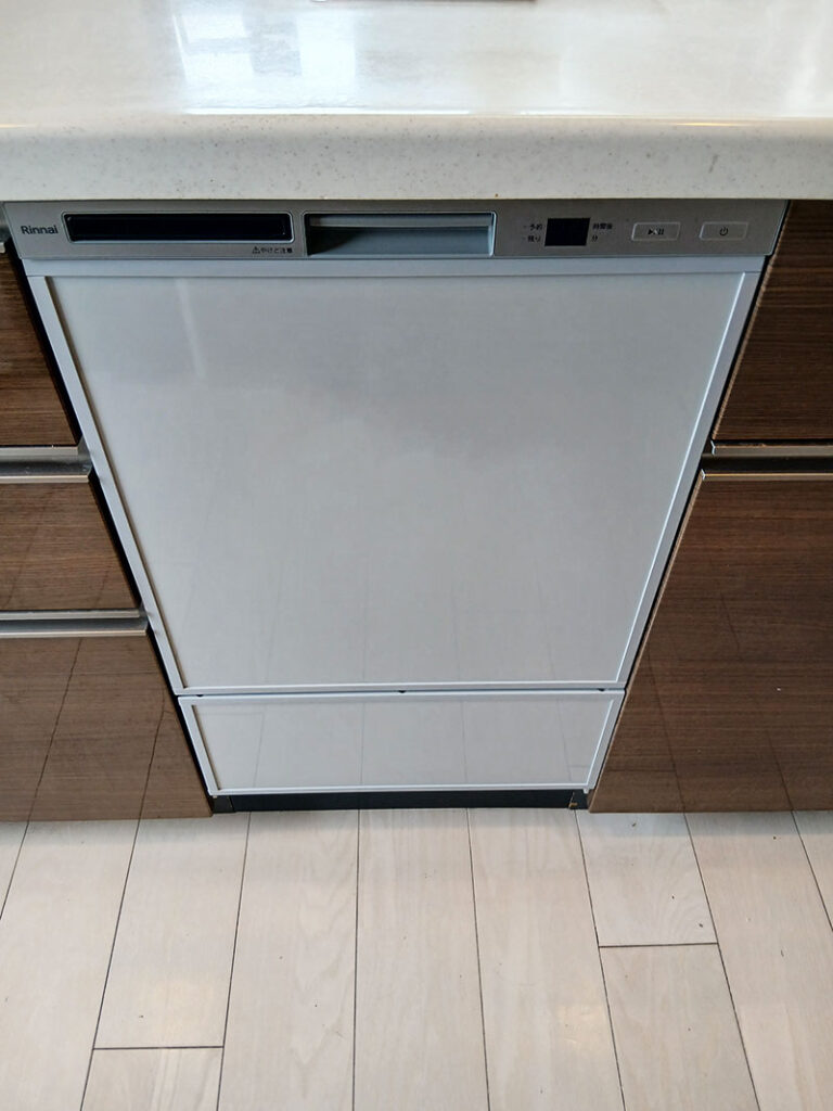 エコカナ施工事例リンナイフロントオープン食洗機