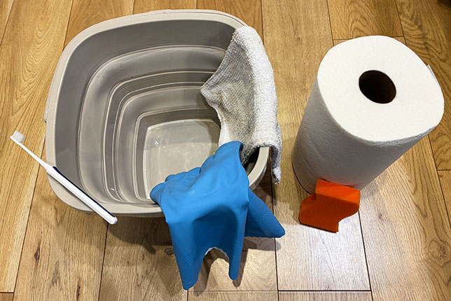 レンジフード大掃除道具