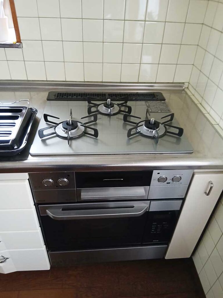 エコカナビルトインガスコンロ交換事例リンナイリッセ