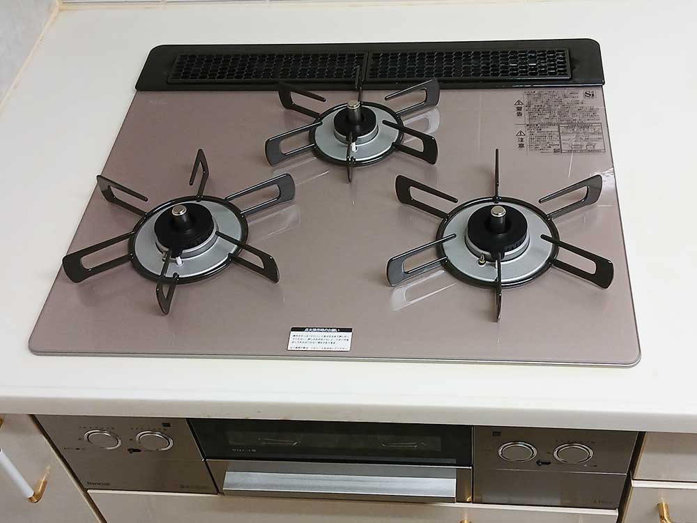 エコカナ施工事例ビルトインガスコンロリンナイリッセ