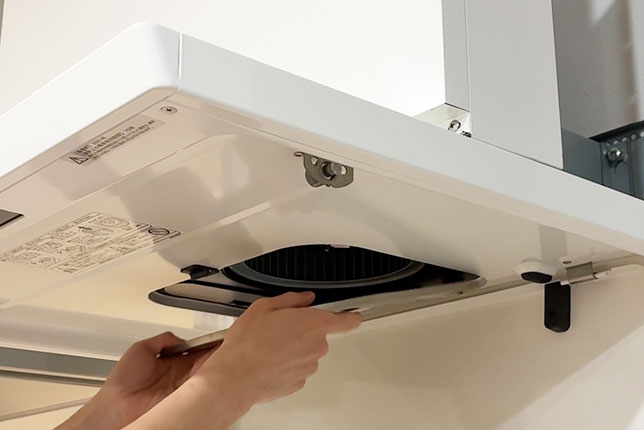 掃除のしやすいレンジフードが人気です