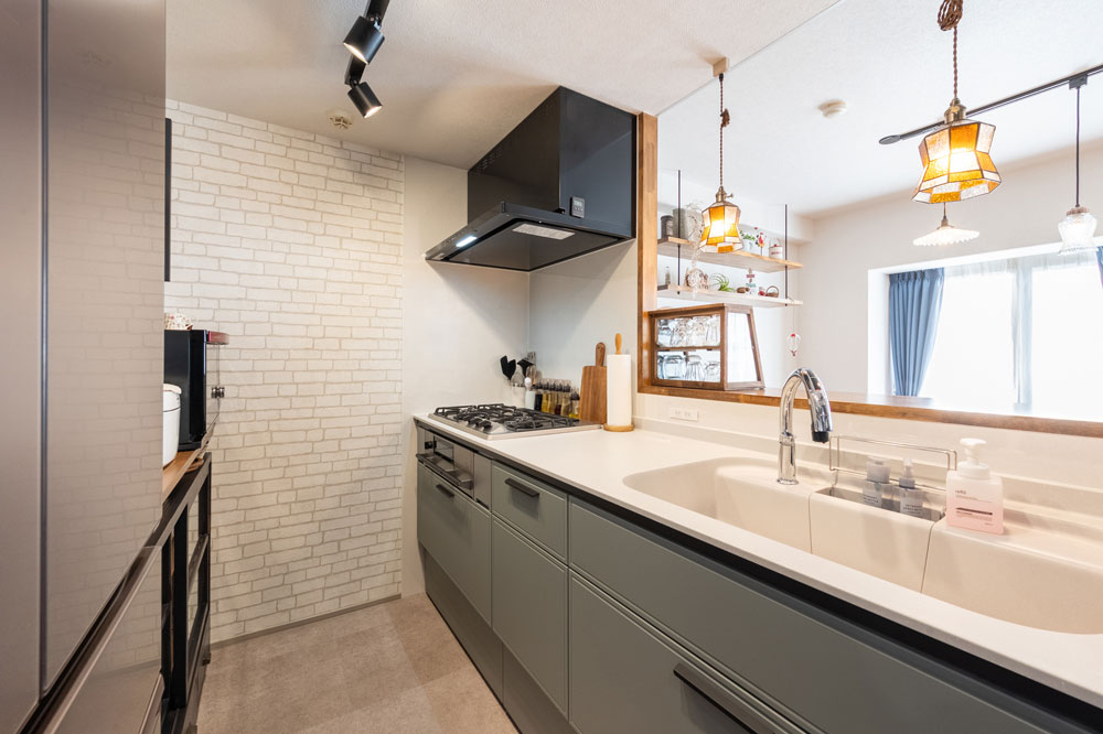 おしゃれなビルトインガスコンロ