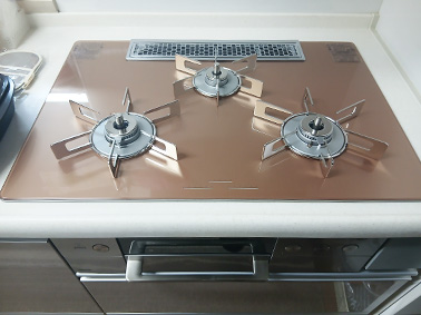 リンナイビルトインガスコンロデリシアスパークリングカッパー