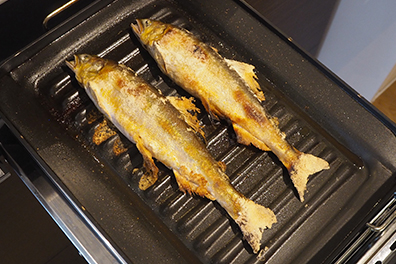 ココットプレート焼き魚