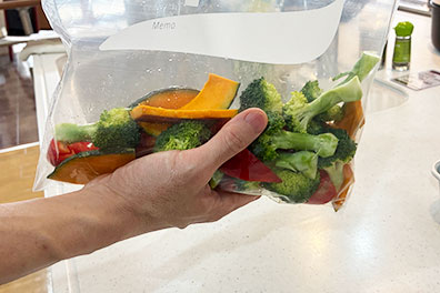 三菱クロストップ豚ロースと野菜のオリーブオイル焼き
