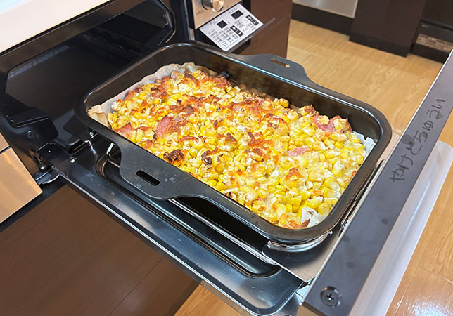 パロマウィズナで作るとうもろこし料理