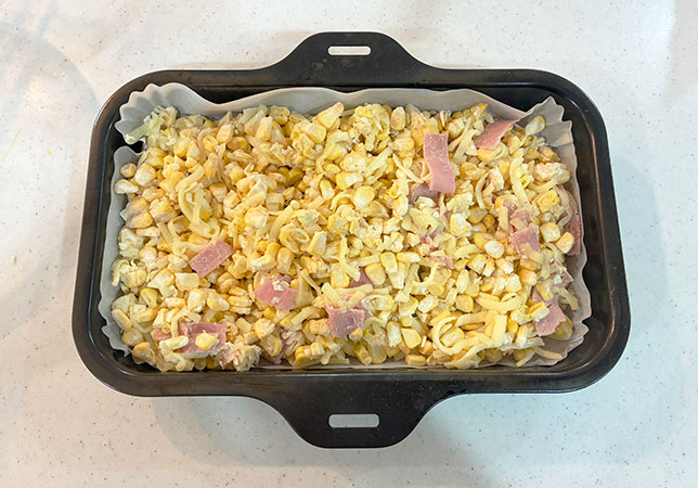 パロマウィズナで作るとうもろこし料理