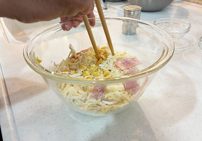 パロマウィズナで作るとうもろこし料理