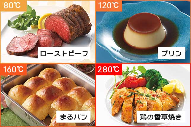 IH＆遠赤Wフラット ラクッキングリルオーブン調理