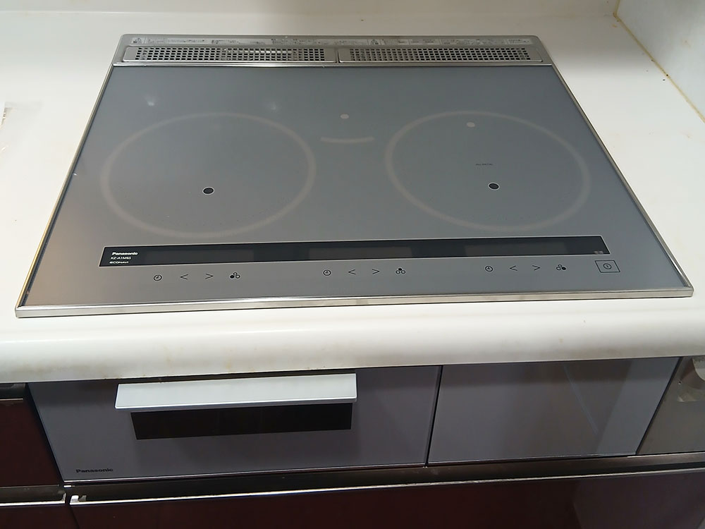 IHクッキングヒーターをパナソニックのAシリーズ（KZ-A1M6S）に交換