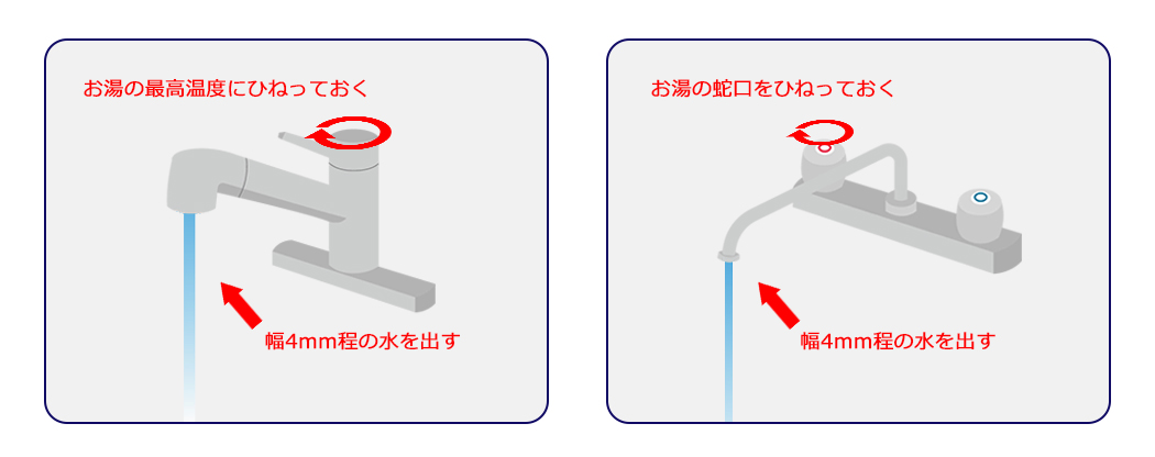 給湯器凍結防止