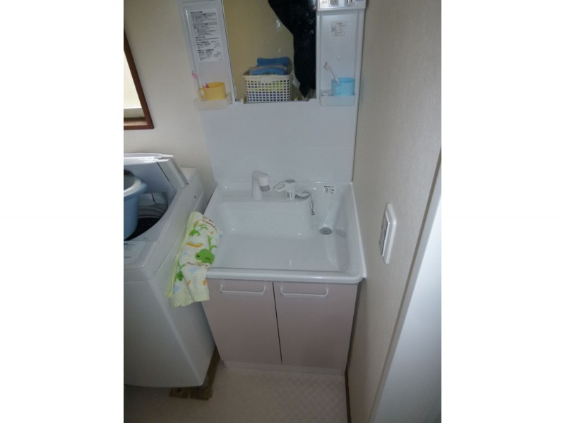 洗面所 Toto Vシリーズ600ピンク リフォーム施工事例 神奈川県秦野市 神奈川県横浜市オール電化ショールーム エコカナ