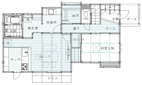 横浜市磯子区の一戸建てリノベーション後図面