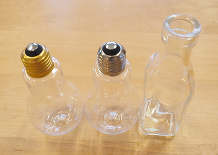 セリアの電球ボトル容器