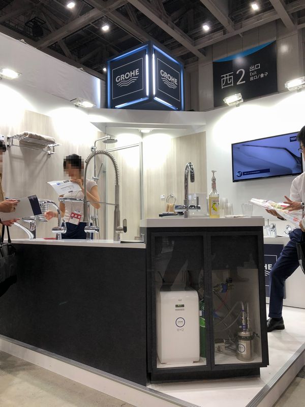 グローエ(GROHE)の水洗展示ブース