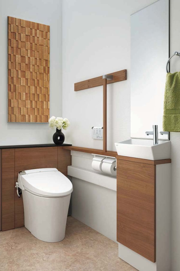 面倒なトイレの床掃除を簡単に リクシルリフォレのトイレリフォームデザイン7選