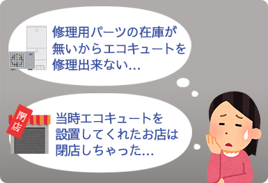 エコキュート交換のお悩み