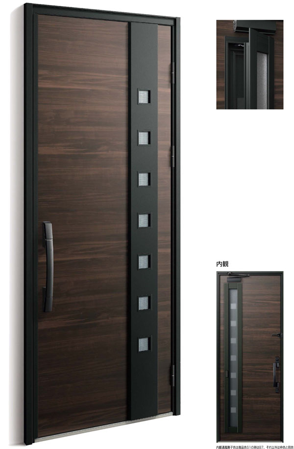 YKK AP 断熱玄関ドア ヴェナート D30の「通風ドア」シンプルデザイン