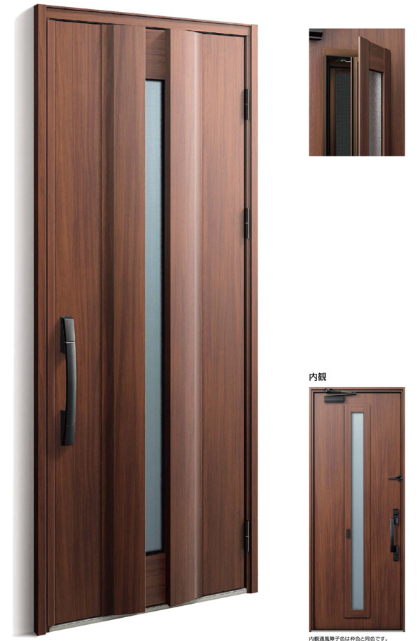 YKK AP 断熱玄関ドア ヴェナート D30の「通風ドア」シックデザイン