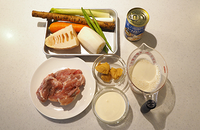 ノーリツプログレプラスのキャセロールで 根菜の豆乳シチュー の作り方 エコカナ料理レシピブログ
