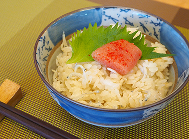しらす明太ご飯のできあがり