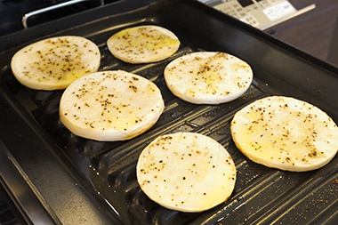 かぶのステーキの完成