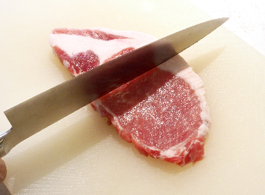 豚ロース肉の下処理