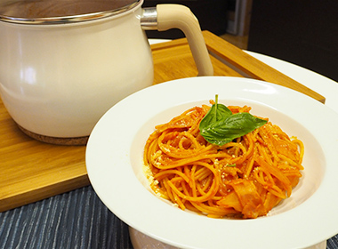 マルチポットを使ってトマトパスタを作ってみた