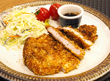 ココットプレートで揚げないとんかつ