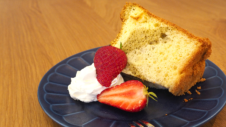パナソニックのスチームオーブンレンジビストロで 抹茶のマーブルシフォンケーキ の作り方 エコカナ料理レシピブログ