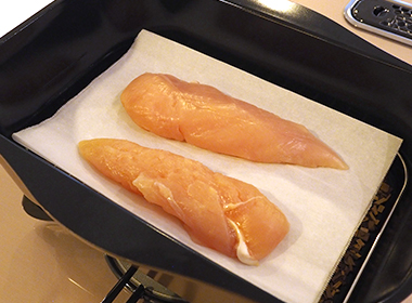 鶏ささみの燻製