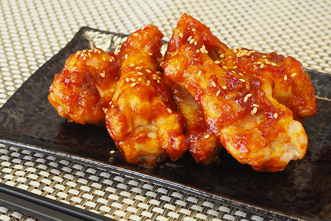 ココットプレートでヤンニョムチキン