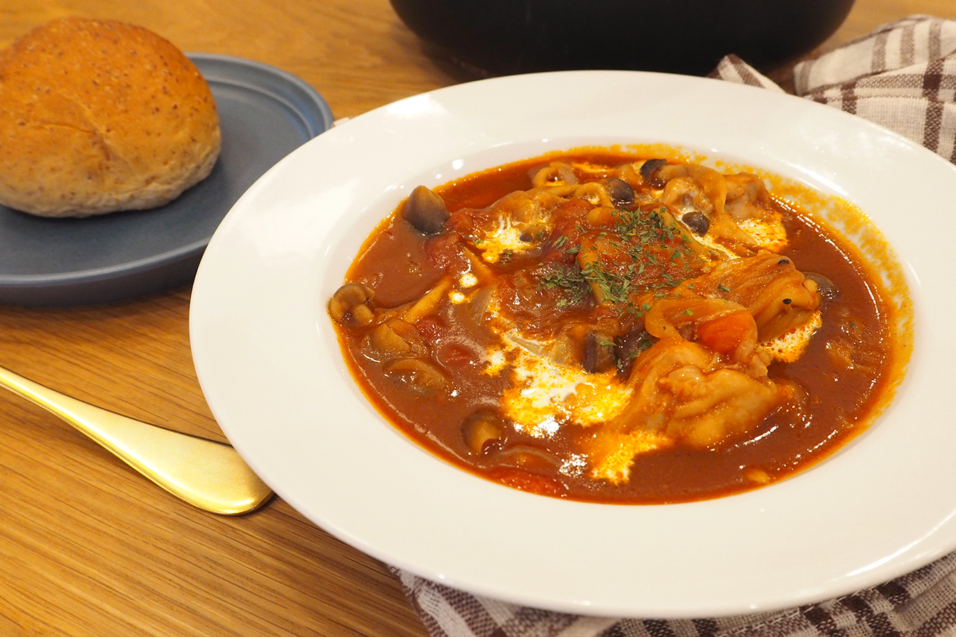 リンナイデリシアとレジェロで無水デミチキン