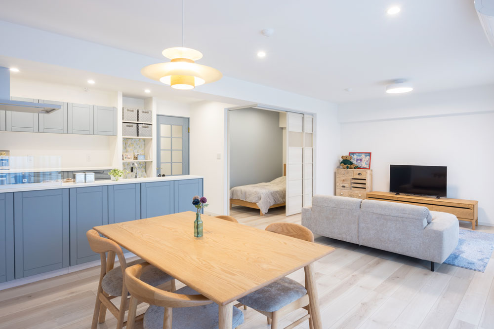 【最新リノベ事例】光あふれるLDKとストレスフリーな動線で快適な暮らし・・・座間市マンションリノベーション事例