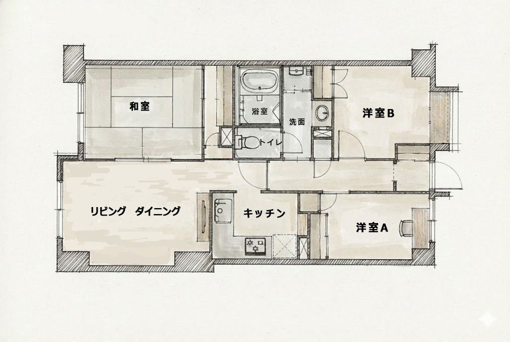 築40年マンションBefore図面