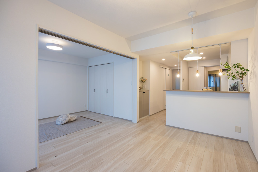 【最新リノベ事例】誰にでも心地よいニュートラルな賃貸マンションリノベ・・・横浜市港南区マンションリノベーション事例